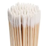 100Pcs wooden cotton swab to clean ears eyebrows lips eyeliner tattoo makeup cosmetic tools