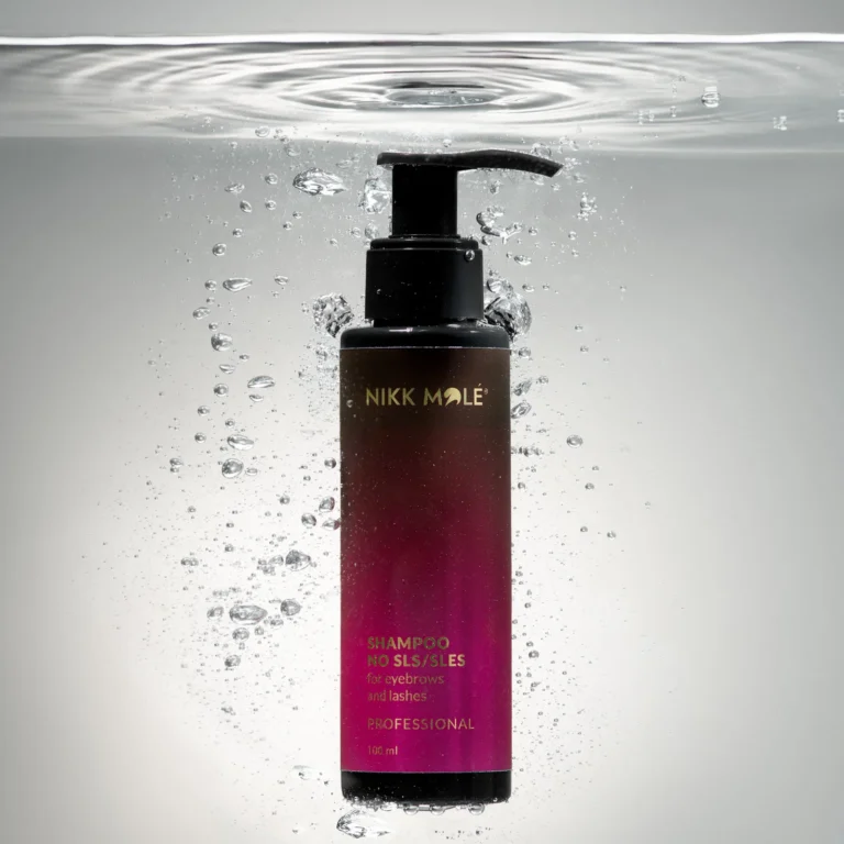 nikk mole shampoo no sls sles ripsme kulmu sampoon vaht