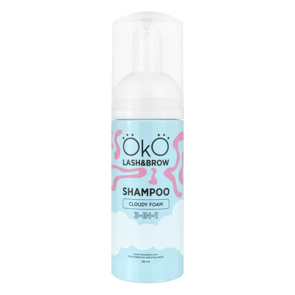 oko shampoo cloudy foam puhastusvaht pesuvaht ripsme kulmu 150ml