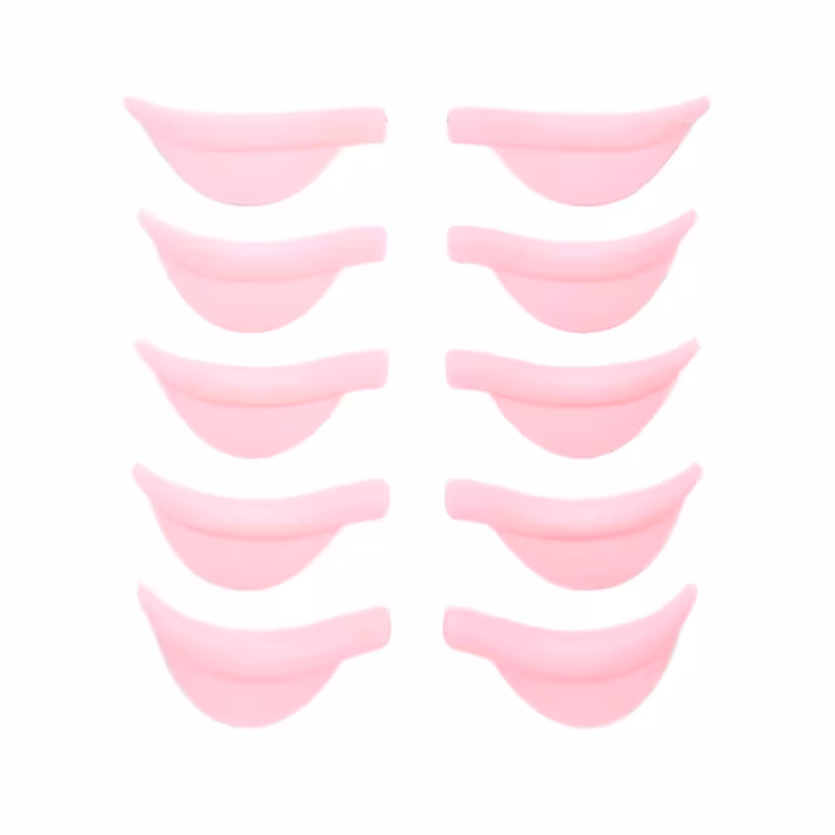 silikoonpadjad roosa lash lift