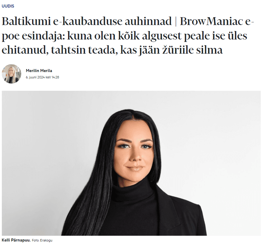 geenius meedia browmaniac ekaubanduse auhinnad