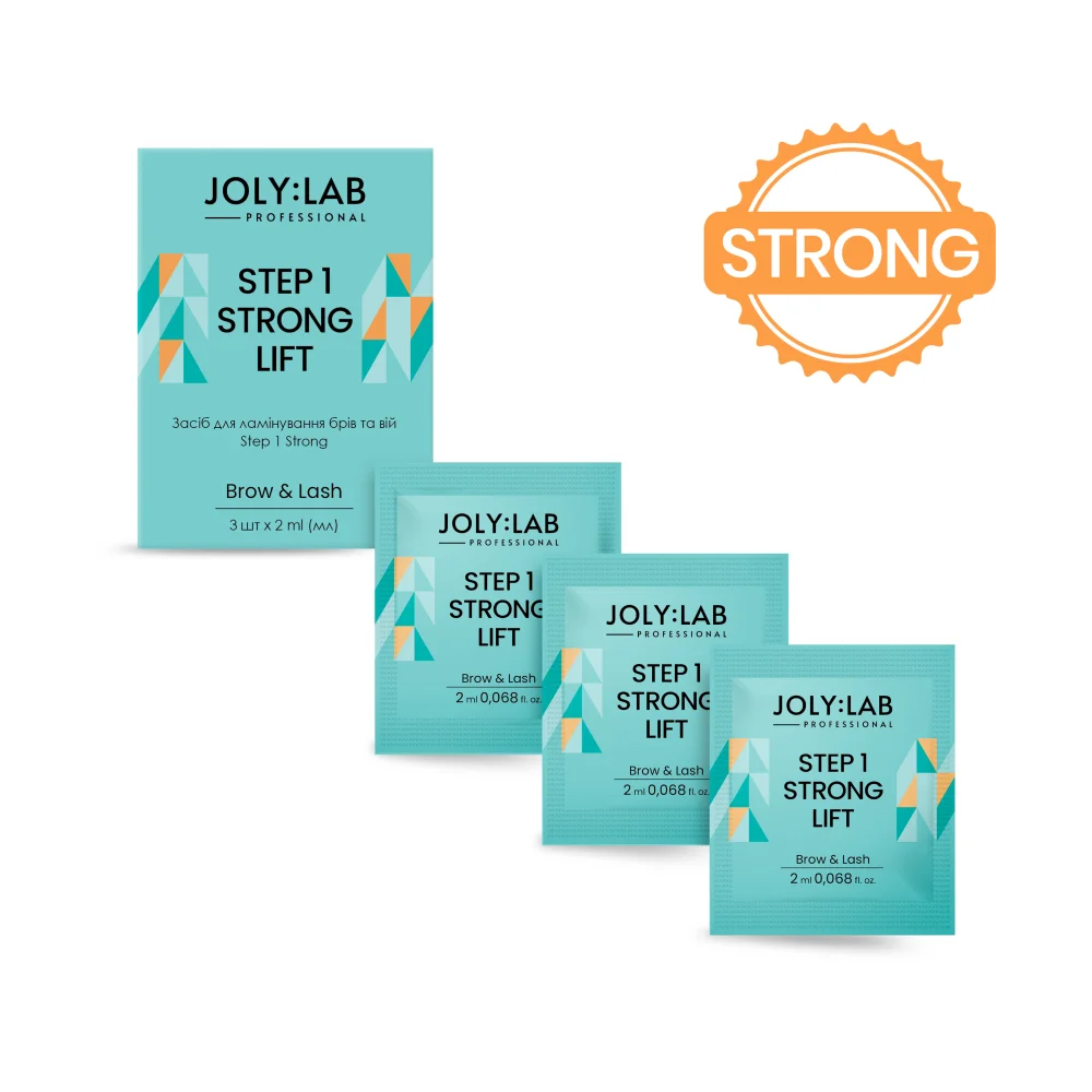 jolylab step 1 strong lift ripsmete kulmude lamineerimise emulsioon jolylab step 1 strong lift ripsmete kulmude lamineerimise emulsioon