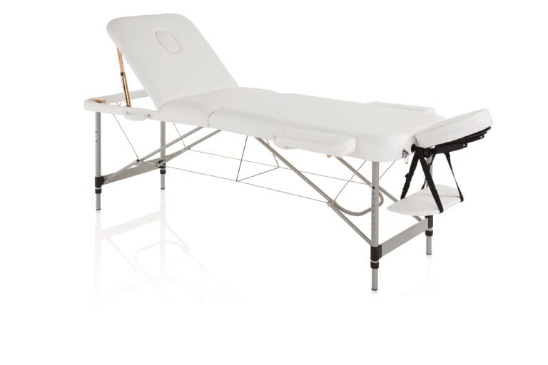 master comfort aluminium massaažilaud alumiinium raam valge