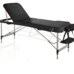 master comfort aluminium massaažilaud must kerge