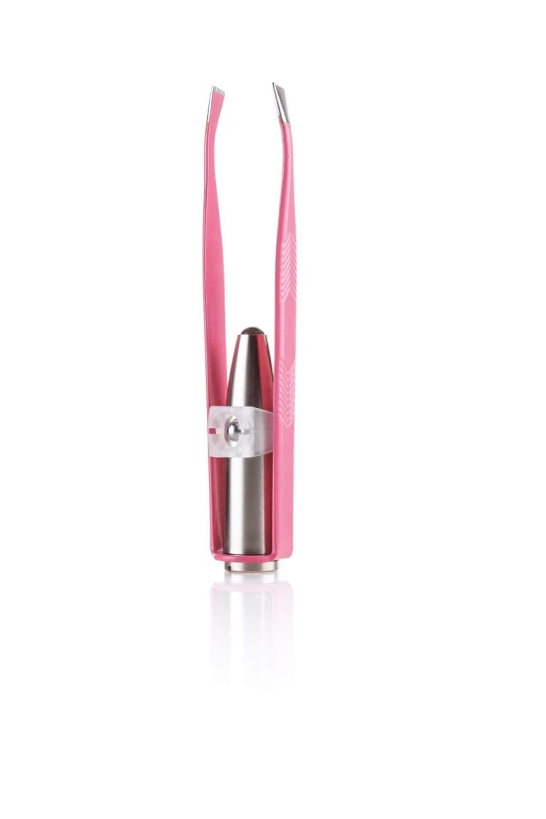 my clear tweezer pink pintsetid valgustusega